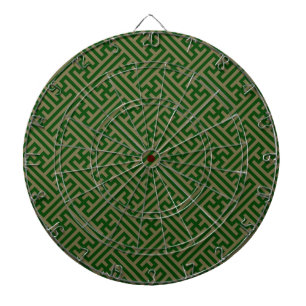 Cible De Fléchettes Sayagata motif, japonais, vert et or