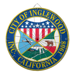 Cible De Fléchettes Sceau de la ville d'Inglewood en Californie