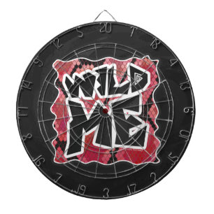 Cible De Fléchettes Serpent Wild Me Black et Red Print