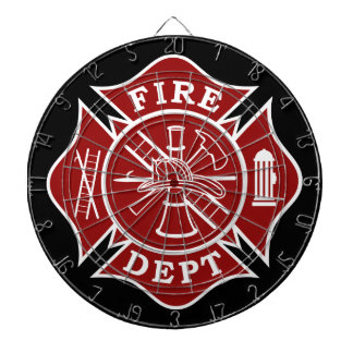 Cible De Fléchettes Service d'incendie / Pompier Metal Cage Dartboard