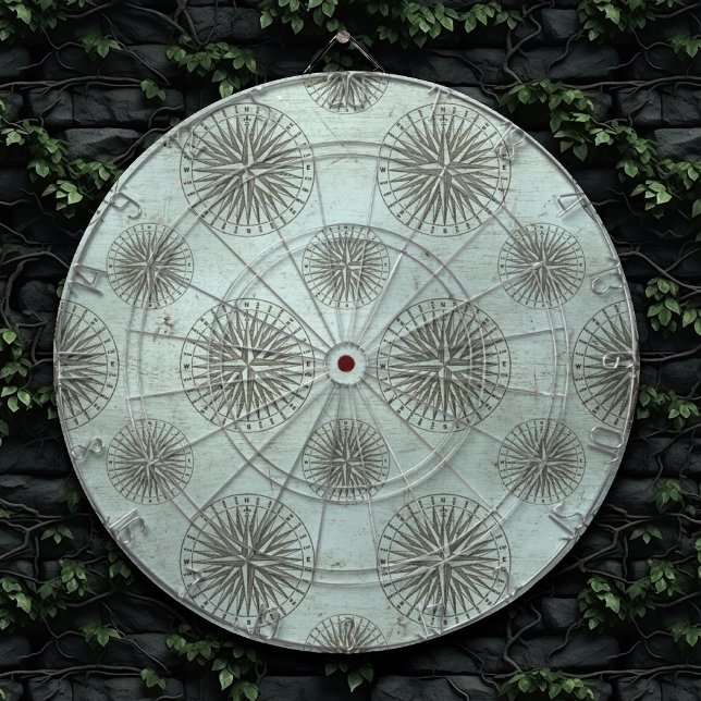 Cible De Fléchettes Shanty vintage | Ephémère de Compass Steampunk (Créateur téléchargé)