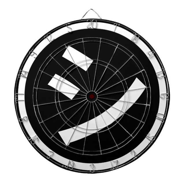 Cible De Fléchettes ㋛ Shi Kana Katakana Smiling Emoji / Emoticon (Devant)