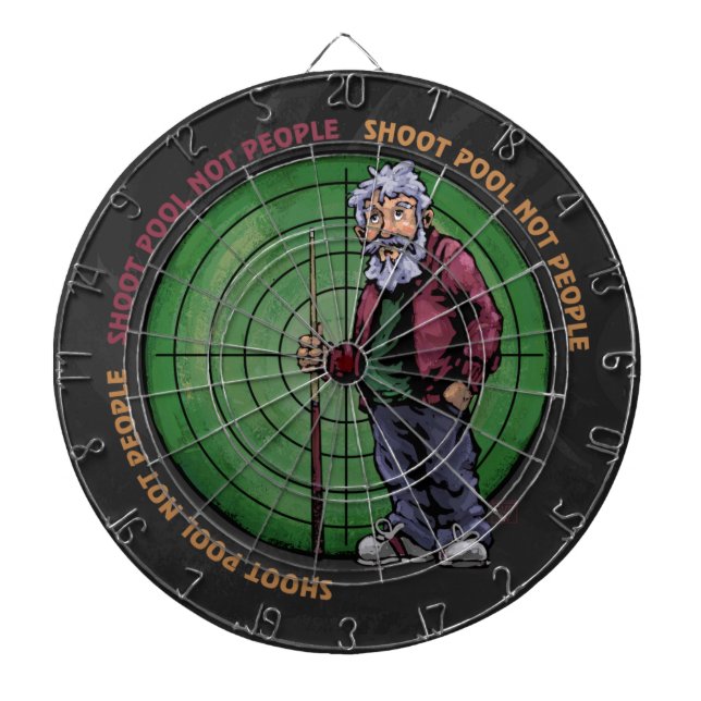 Cible De Fléchettes Shoot Pool Not People (Devant)