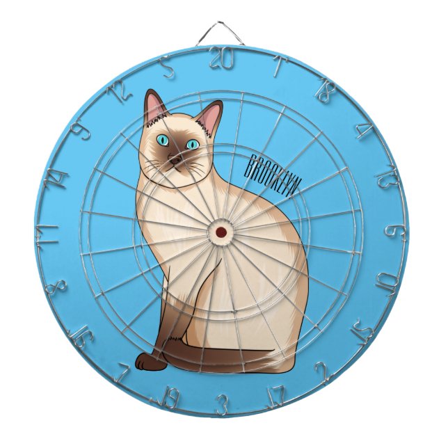 Cible De Fléchettes Siamese cat cartoon (Devant)