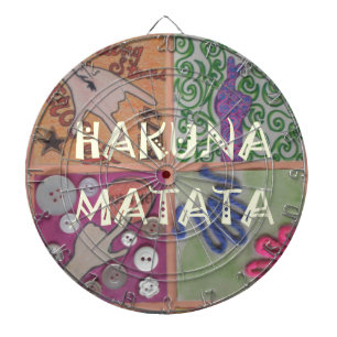 Cible De Fléchettes Signe Hakuna Matata - Impression