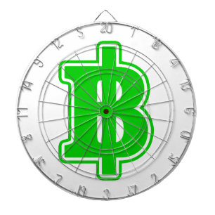 Cible De Fléchettes SIGNE VERT BAHT ฿ devises thaïlandaises ฿