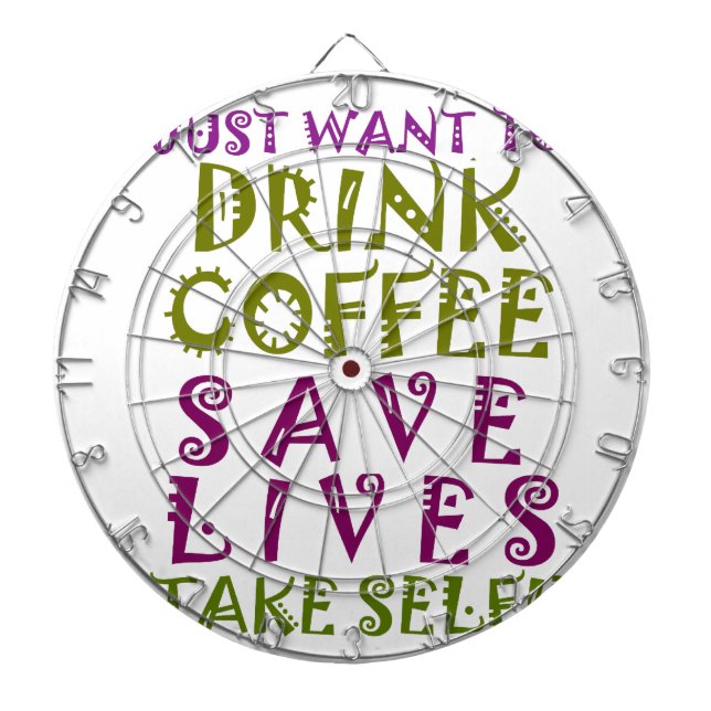 Cible De Fléchettes Sip, Snap Répéter Chasing caféine Selfies concepti (Devant)