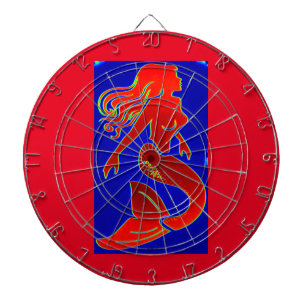 Cible De Fléchettes sirène rouge