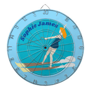 Cible De Fléchettes Ski nautique de style vintage