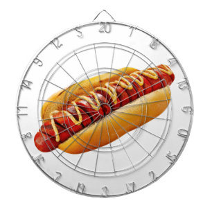 Cible De Fléchettes SlipperyJoe's hot dog ambiance estivale BBQ niché 