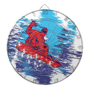 Cible De Fléchettes Snowboardeur Cool