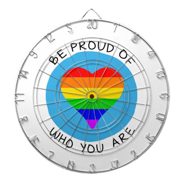 Cible De Fléchettes Soyez fier de qui vous êtes LGBT (Devant)
