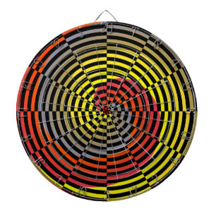 Cible De Fléchettes Spirale rouge jaune bleu par Kenneth Yoncich