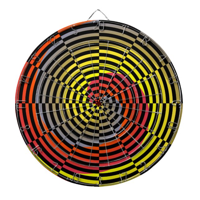 Cible De Fléchettes Spirale rouge jaune bleu par Kenneth Yoncich (Devant)