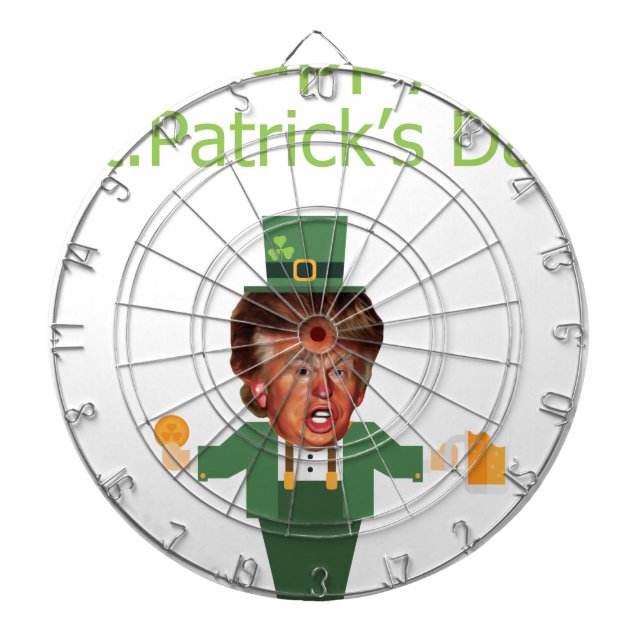 Cible De Fléchettes st patrick trump leprechaun (Devant)