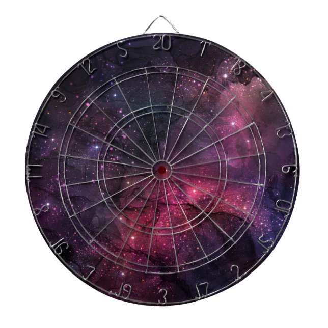 Cible De Fléchettes Starry Stars Espace extra-atmosphérique Galaxy Mot (Devant)