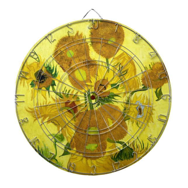 Cible De Fléchettes Sunflowers Vincent van Gogh (Devant)
