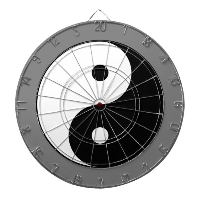 Cible De Fléchettes SYMBOLE YIN ET Yang (Taijitu taoïste chinois) (Devant)