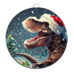 Cible De Fléchettes T-Rex de Noël (3)