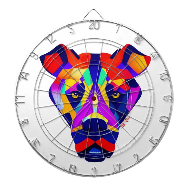 Cible De Fléchettes Tableau blanc de chien d'Alexandre (Devant)