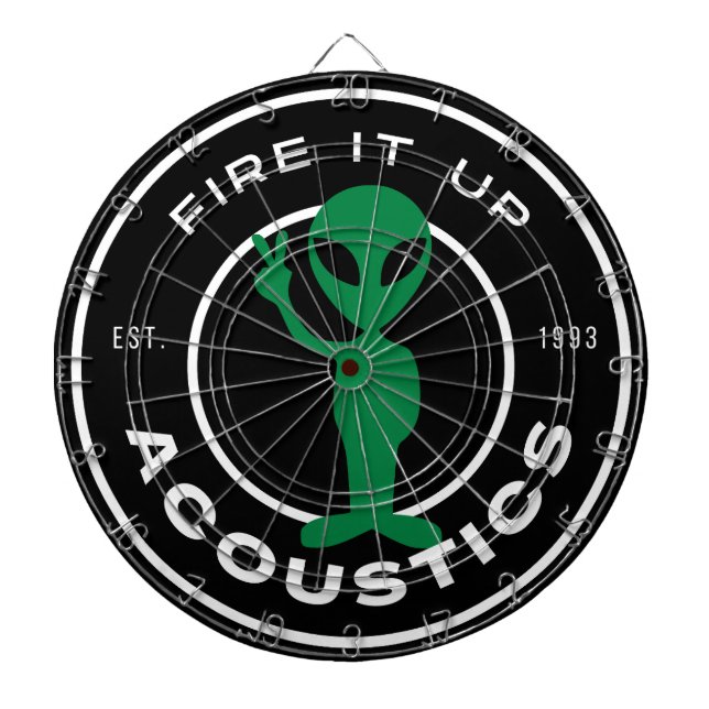 Cible De Fléchettes Tableau de bord - Acoustique Alien de paix (Devant)