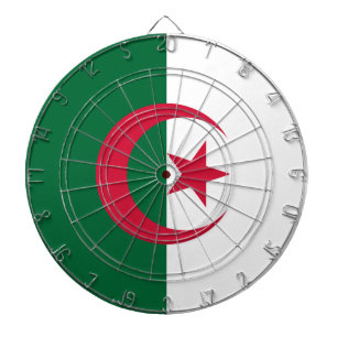 Cible De Fléchettes Tableau de bord avec Drapeau d'Algérie