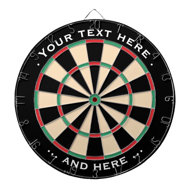 Cible De Fléchettes Tableau de bord - Cadeau de texte personnalisé cla (Devant)