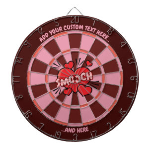 Cible De Fléchettes Tableau de bord de l'effet sonore de baiser avec t