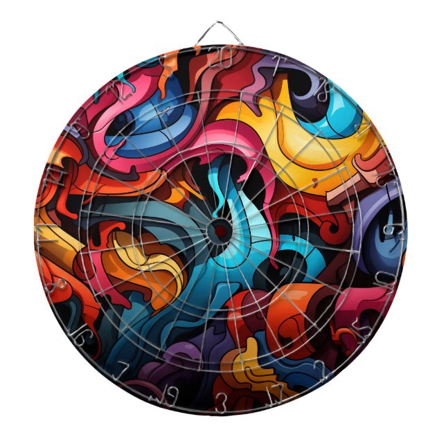 Cible De Fléchettes Tableau de bord des graffitis (Devant)