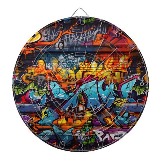 Cible De Fléchettes Tableau de bord des graffitis (Devant)