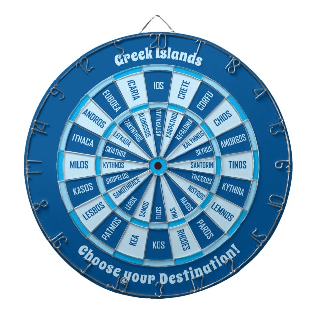 Cible De Fléchettes Tableau de bord des îles grecques (Devant)