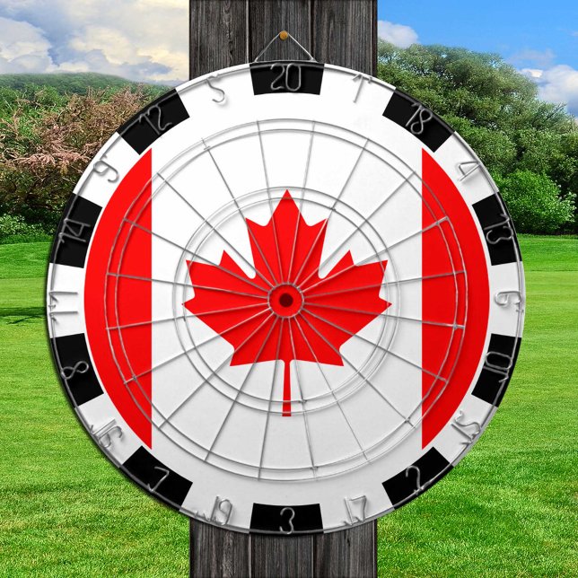 Cible De Fléchettes Tableau de bord du Canada et fléchettes du drapeau (Créateur téléchargé)