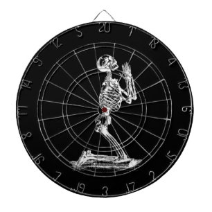 Cible De Fléchettes tableau de bord du squelette