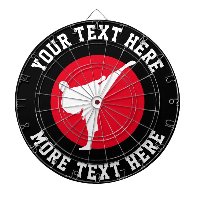 Cible De Fléchettes Tableau de bord karaté personnalisé avec design d' (Devant)