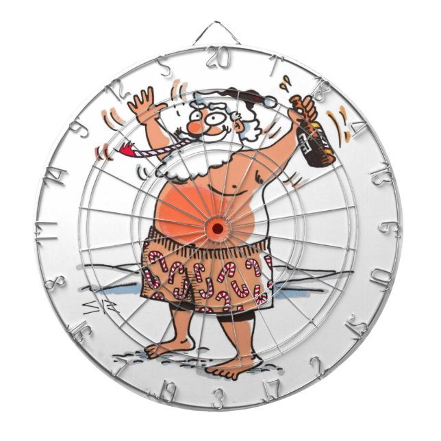 Cible De Fléchettes Tableau de bord Père Noël ivre (Devant)