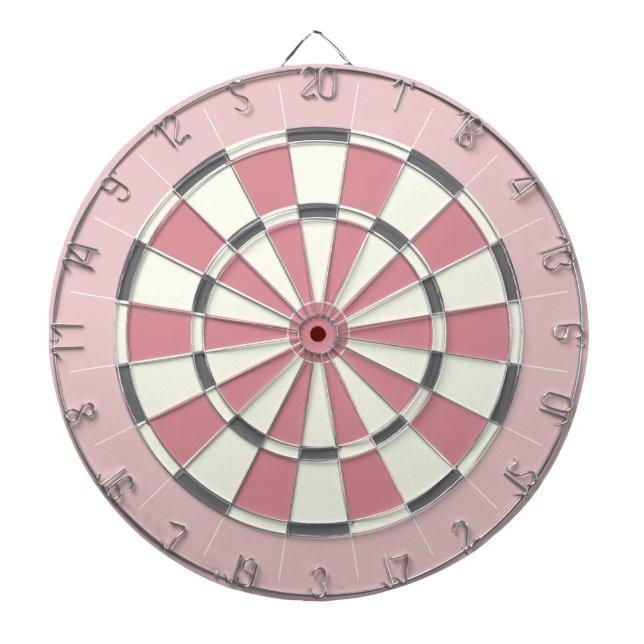 Cible De Fléchettes Tableau de bord rose et gris (Devant)