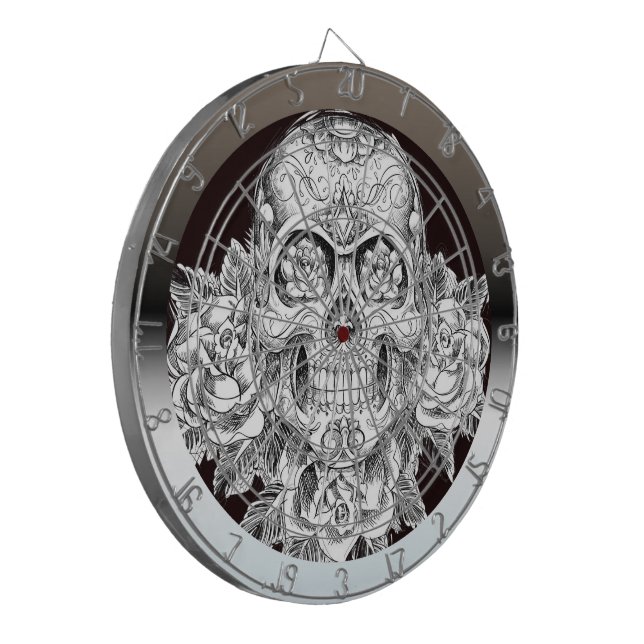 Cible De Fléchettes Tableau de bord SKULL Art (Devant gauche)