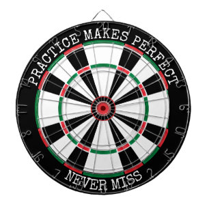 Cible De Fléchettes Tableau de fléchettes motivant Citation de pratiqu