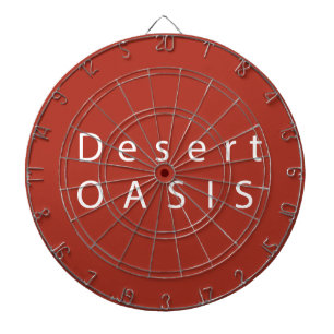 Cible De Fléchettes Tableau noir de la cage métallique OASIS du désert