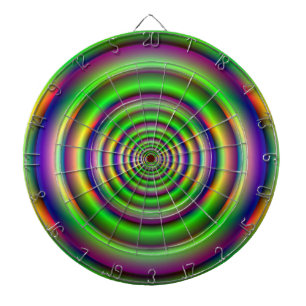 Cible De Fléchettes Tableau noir du tunnel de torus vert