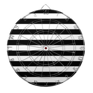 Cible De Fléchettes Tableau noir et blanc