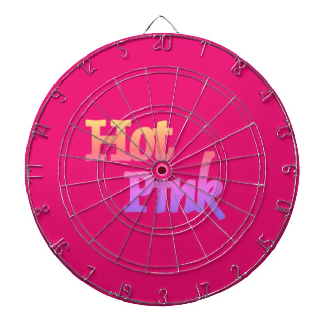 Cible De Fléchettes Tableau noir rose chaud (Devant)