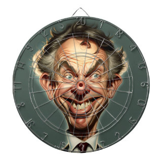 Cible De Fléchettes Tableau noir Tony Blair