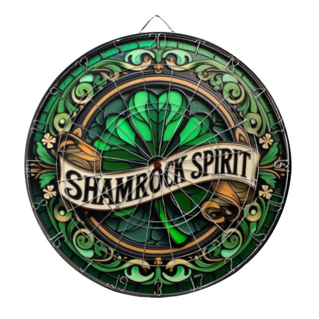 Cible De Fléchettes Tableau shamrock Spirit (Devant)