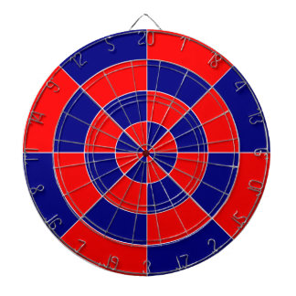 Cible De Fléchettes Tableaux de bord avec conception géométrique bleue