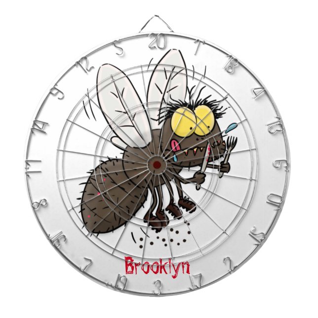 Cible De Fléchettes Taon drôle insecte dessin animé (Devant)