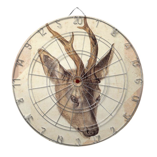 CIBLE DE FLÉCHETTES TÊTE DE CERF (Devant)