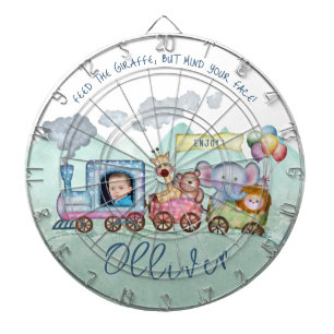 Cible De Fléchettes Thème Dessin du mignon train engène