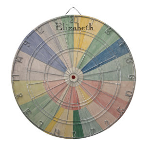 Cible De Fléchettes Tourbillon chromatique : Roues couleur pastel Abst