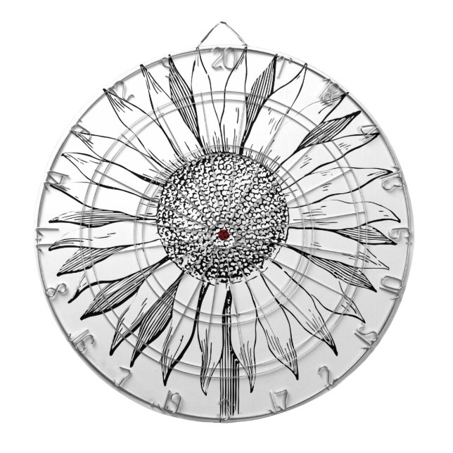 Cible De Fléchettes Tournesol illustré (Devant)